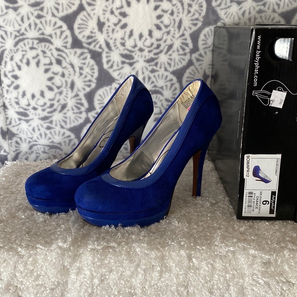 Baby Phat pumps 6 royal blue